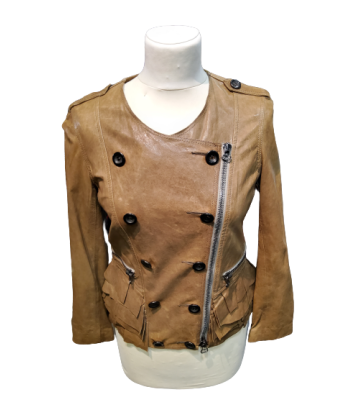 Veste En Cuir en linge