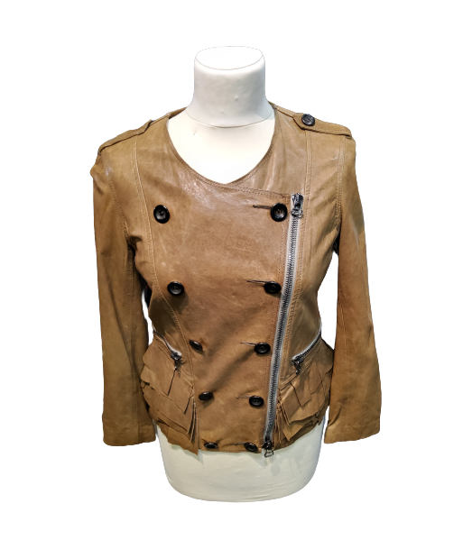 Veste En Cuir en linge