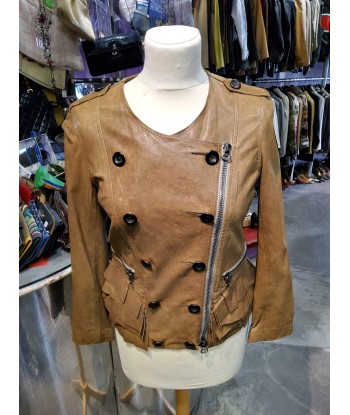 Veste En Cuir en linge