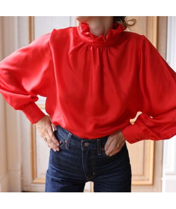 BLOUSE JOSETTE ROUGE le des métaux précieux